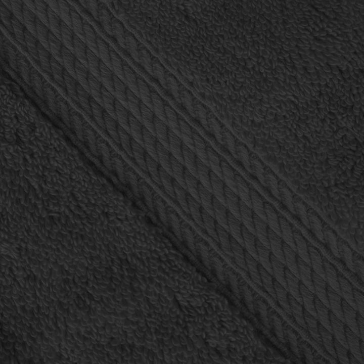 SUPERIOR - Handtuchset, Baumwolle, schwarz, 900 Gramm, 3-teilig, Schwarz