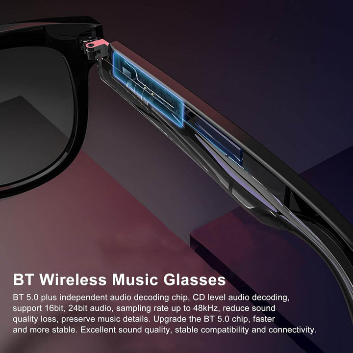Smart-Brille, Bluetooth-Audio-Sonnenbrille, Freisprech-Anrufe, Musik, Drahtlose Bluetooth-Sonnenbril