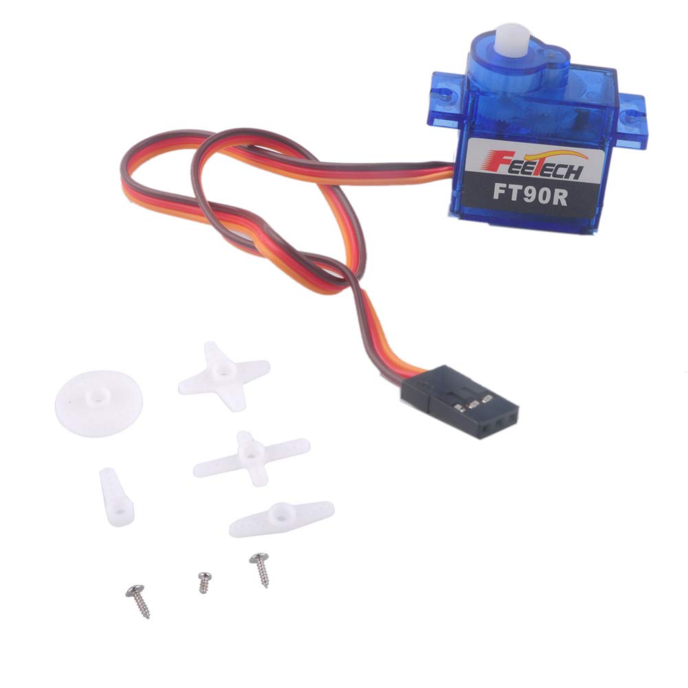 Stemedu FT90R Digital Micro Servo Motor 9G for RC Airplane Robot Helicopter Remote Control, 360 Degr