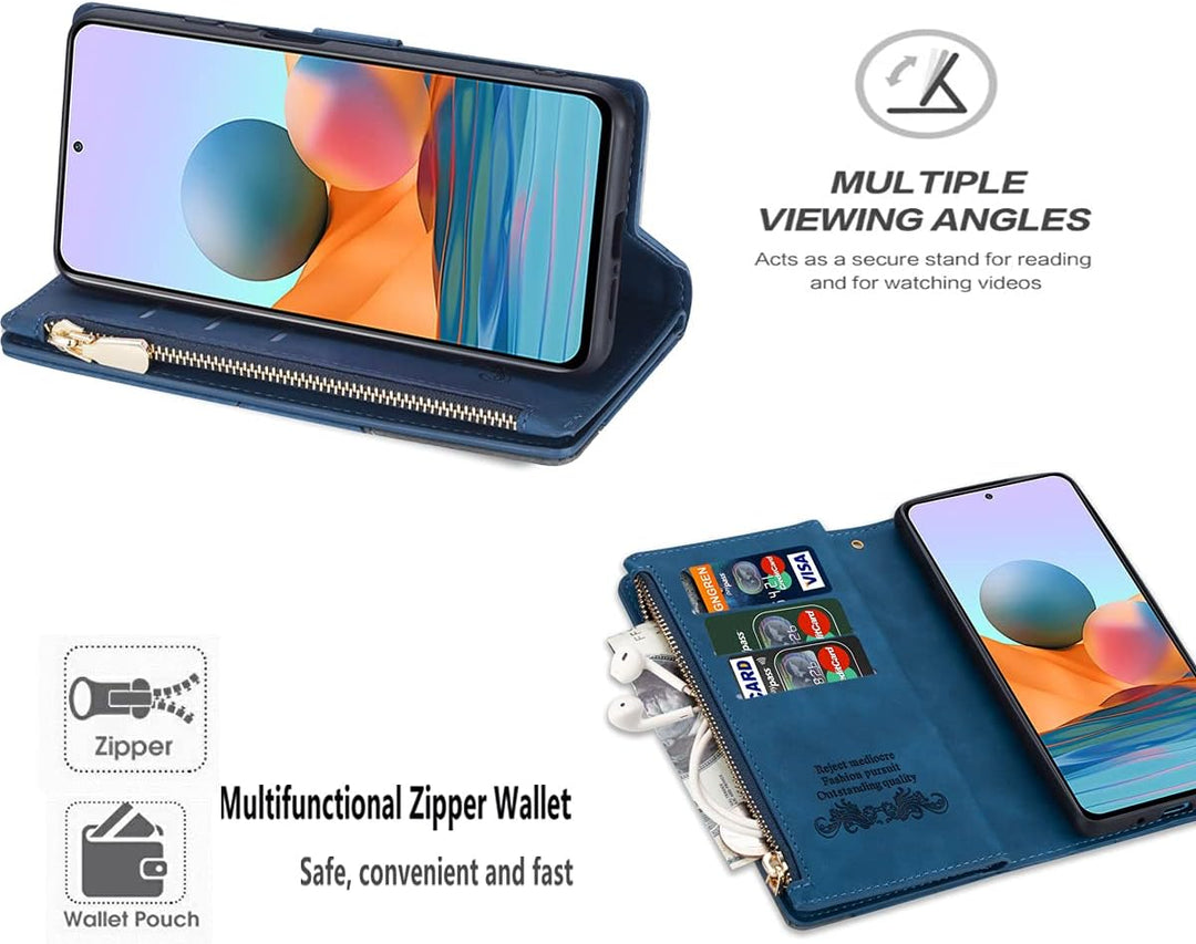 UEEBAI Hülle für Samsung Galaxy S20 FE 5G, Retro Reissverschluss Handyhülle PU Leder Klapphülle Sili