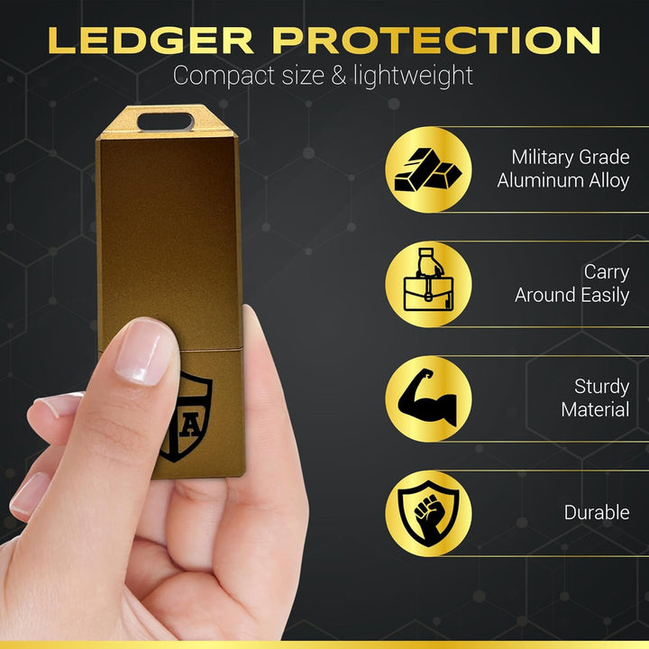 Case - Schutzhülle für Ledger Nano X, S, S Plus | Wasser-, Feuer- und Stossfeste Hardware Kryptowähr