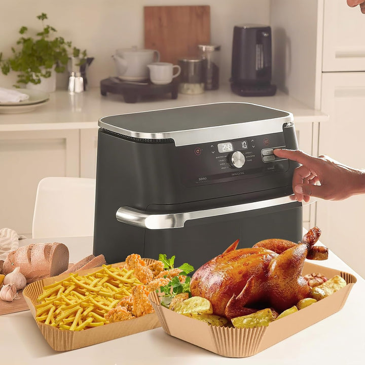 220 Stück Backpapier für Heissluftfritteuse Ninja BPA-Frei, Airfryer Backpapier Antihaft Wasserdicht