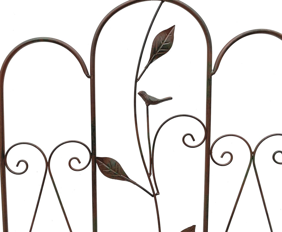 DanDiBo Rankhilfe Metall Rankgitter 120 cm 93993 Kletterhilfe Bodenstecker Blumenhalter Ranksäule