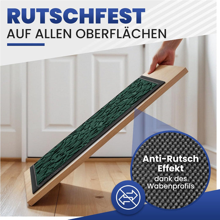 Fussmatte aussen und innen [robust] - Saubere Schuhe Dank geriffelter Oberseite - Perfekte Grösse 40