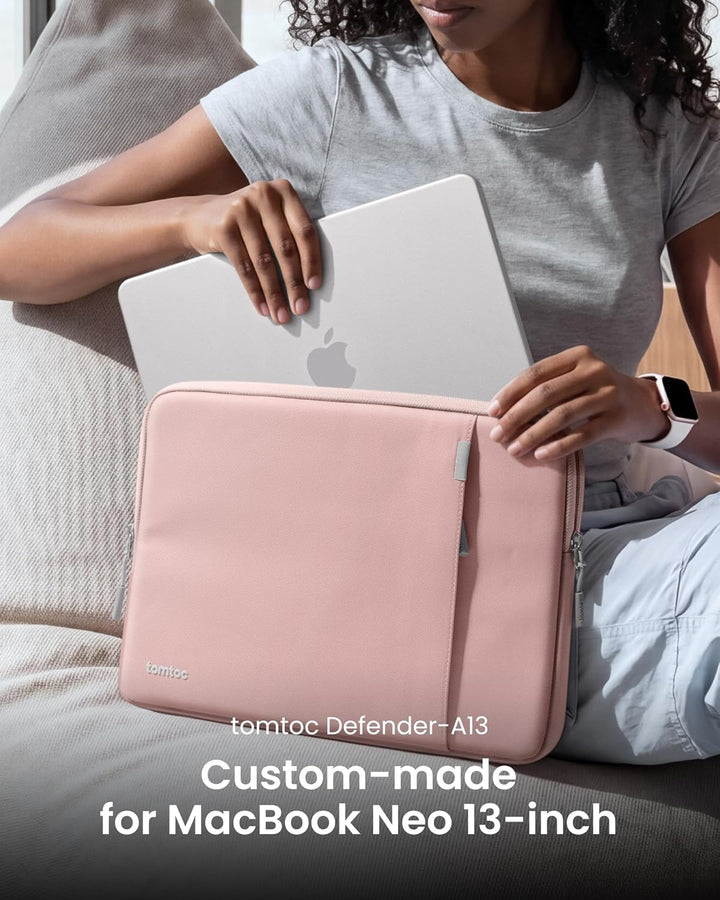 tomtoc 360° Tasche Hülle Entwickelt für 13 Zoll MacBook Neo A3404 (2026) mit A18 Pro Chip, Wasserabw