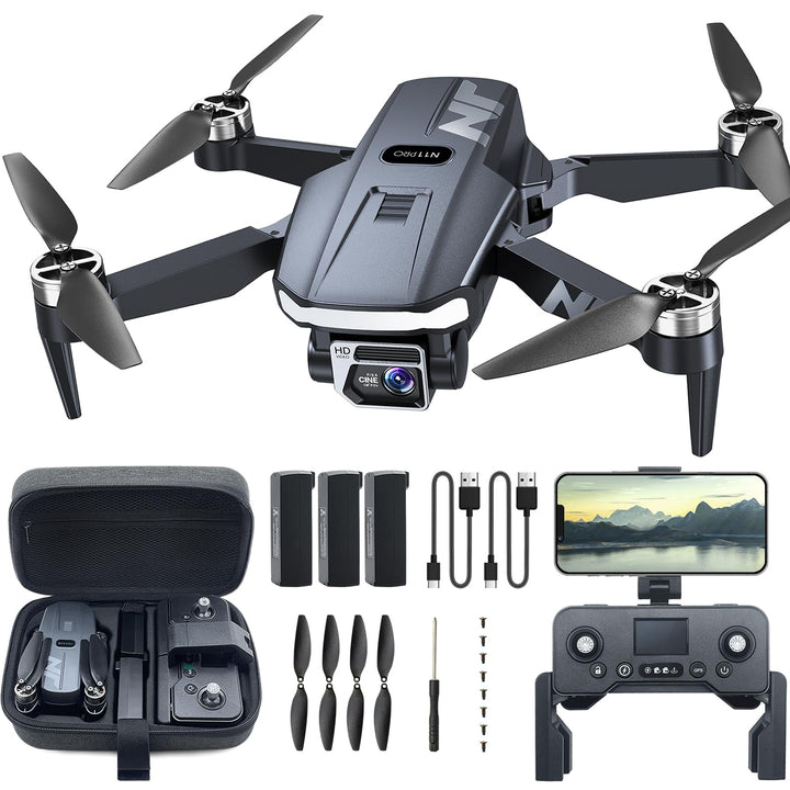 GPS Drohne mit Kamera 4K UHD für Erwachsene – 90 Min Flugzeit, lange Reichweite, Auto Return, automa