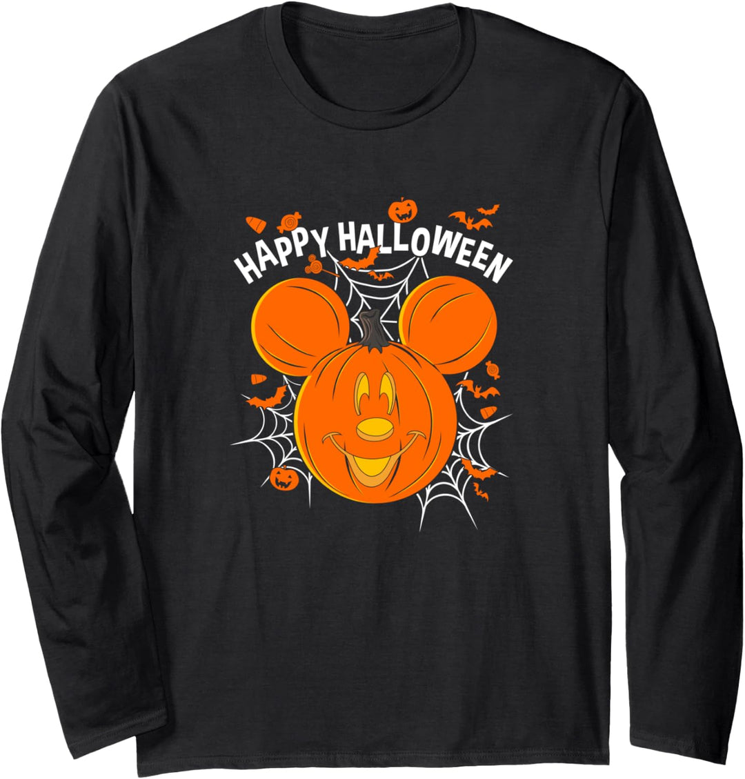 Disney Mickey & Friends Mickey Pumpkin Happy Halloween Langarmshirt