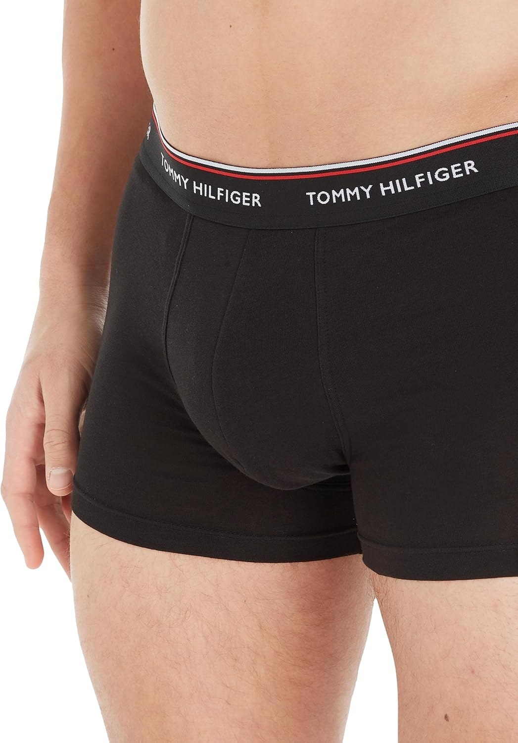 Tommy Hilfiger Herren 3er Pack Boxershorts Trunks Unterwäsche L Mehrfarbig (Black/Grey Heather/White