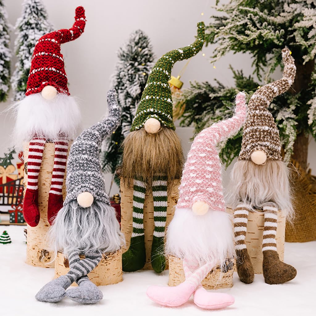 Weihnachtsdeko Innen 5 Stück Weihnachten Deko Wichtel Figuren Weihnachtswichtel Plüsch Weihnachtsdek