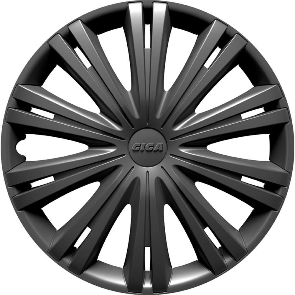 AUTO-STYLE Satz Radzierblenden Giga 14-Zoll Gun-Metal Gun-Metal 14-Zoll, Gun-Metal 14-Zoll