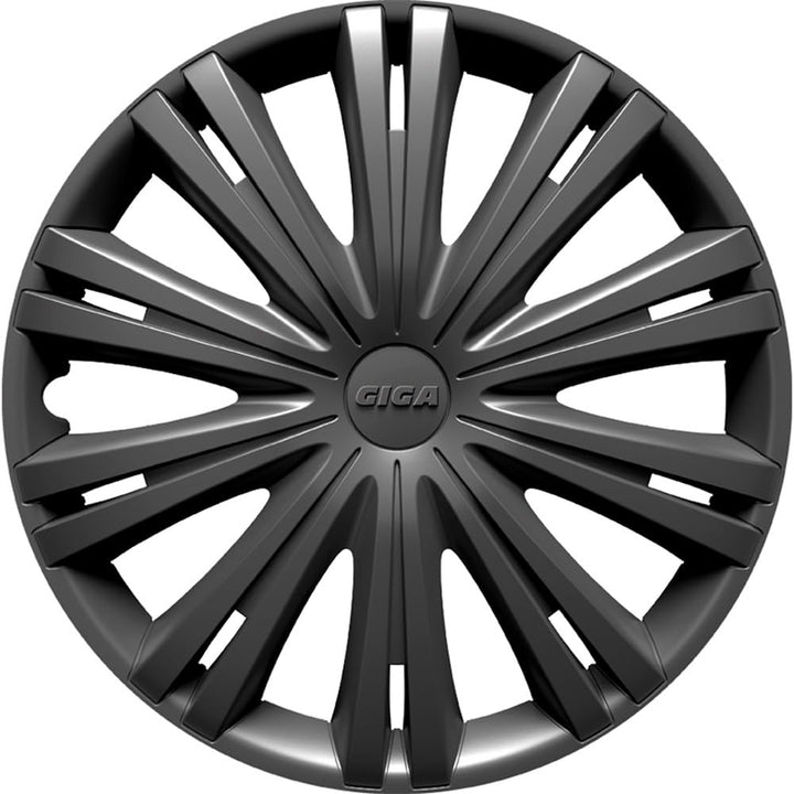 AUTO-STYLE Satz Radzierblenden Giga 16-Zoll Gun-Metal Gun-Metal 16-Zoll, Gun-Metal 16-Zoll