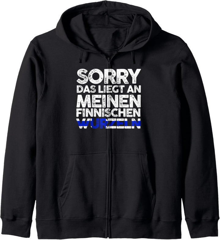 Finnlandische Wurzeln Finne Finnland Kapuzenjacke