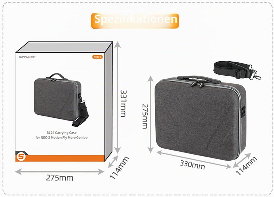 Tragetasche Case Tasche für DJI NEO 2, Drohne/Goggles N3/RC Motion 3 Combo Reisetasche Aufbewahrungs