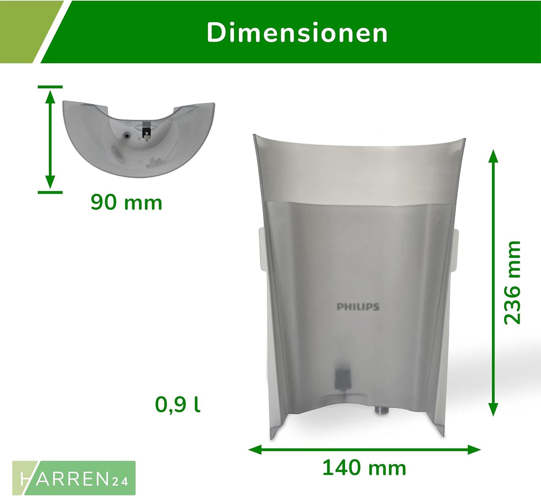 Wassertank CP1253 kompatibel mit Philips Senseo Kaffeepadmaschine Select CSA230, CSA240, CSA250, Ers