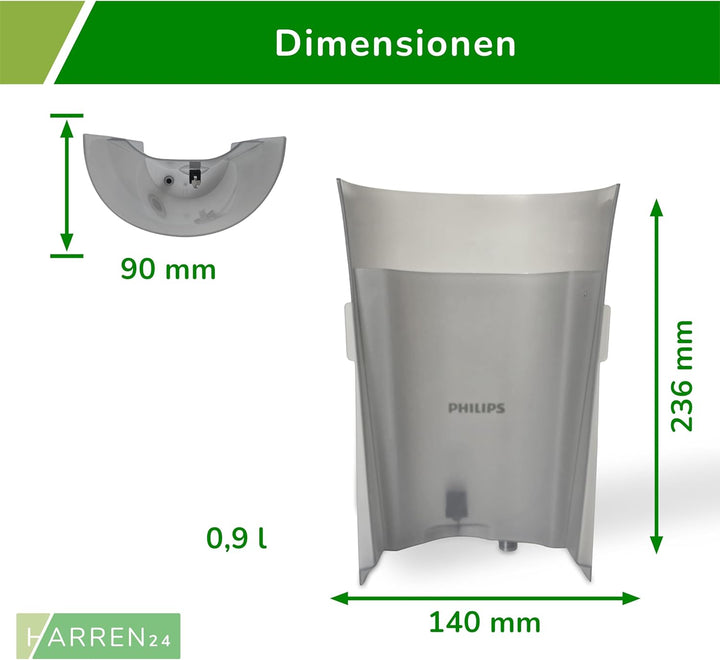 Wassertank CP1253 kompatibel mit Philips Senseo Kaffeepadmaschine Select CSA230, CSA240, CSA250, Ers