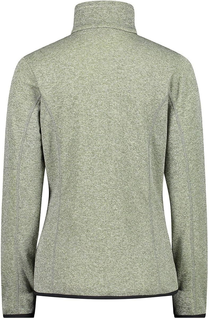 CMP Damen Knitted Mesh Jacke Fleecejacke Fleecepullover 42 Zitronenweiss, 42 Zitronenweiß