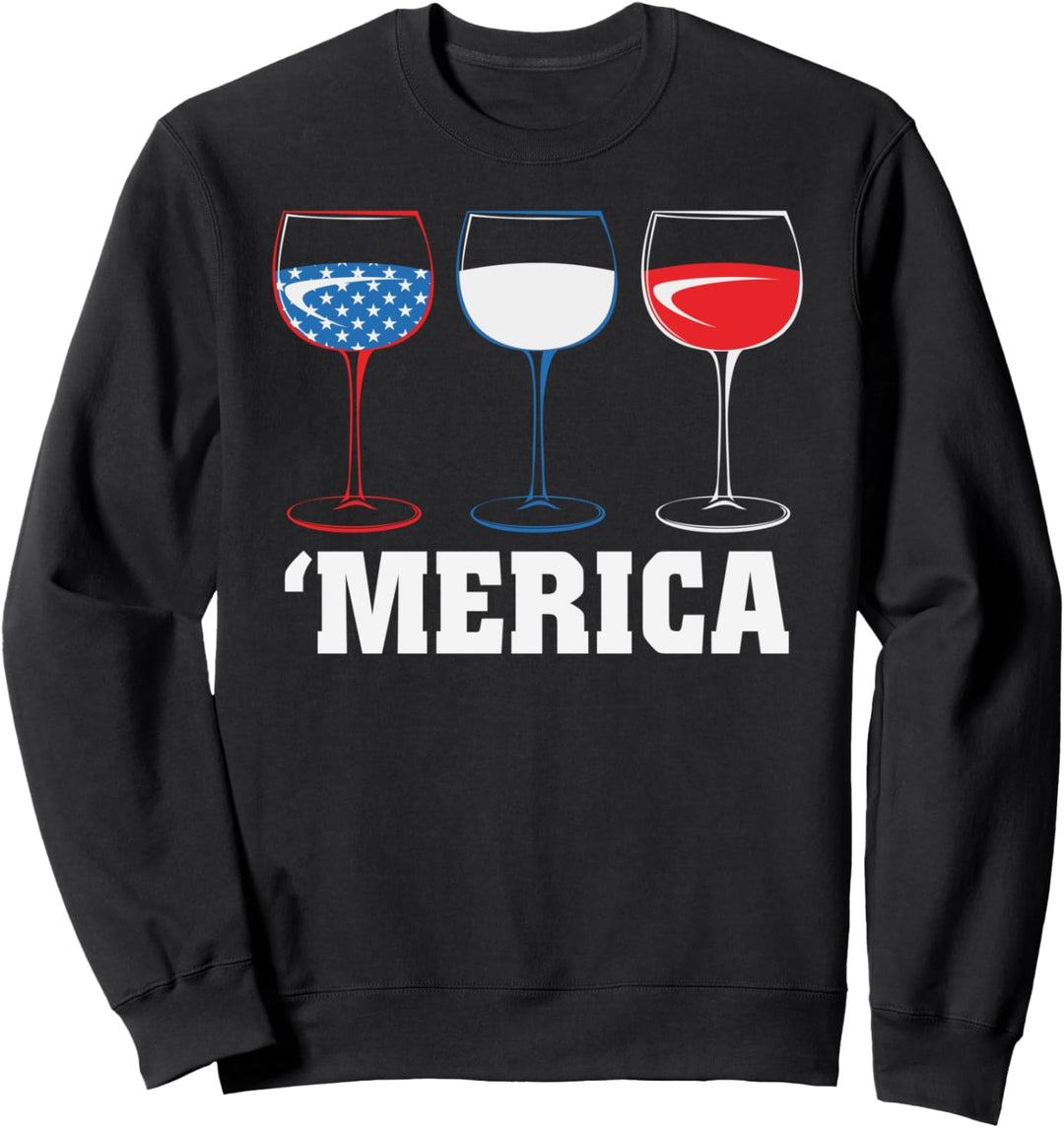 4. JULI Hemd. MERICAAmerican Freedom USA Flaggengeschenk Sweatshirt