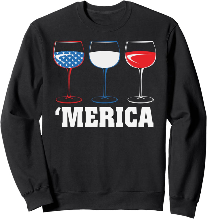 4. JULI Hemd. MERICAAmerican Freedom USA Flaggengeschenk Sweatshirt