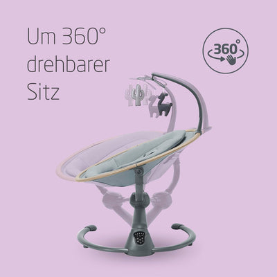 Maxi-Cosi Cassia Babywippe Elektrisch, 0–6 Monate, max. 9 kg, Babyschaukel Elektrisch, 12 Melodien,