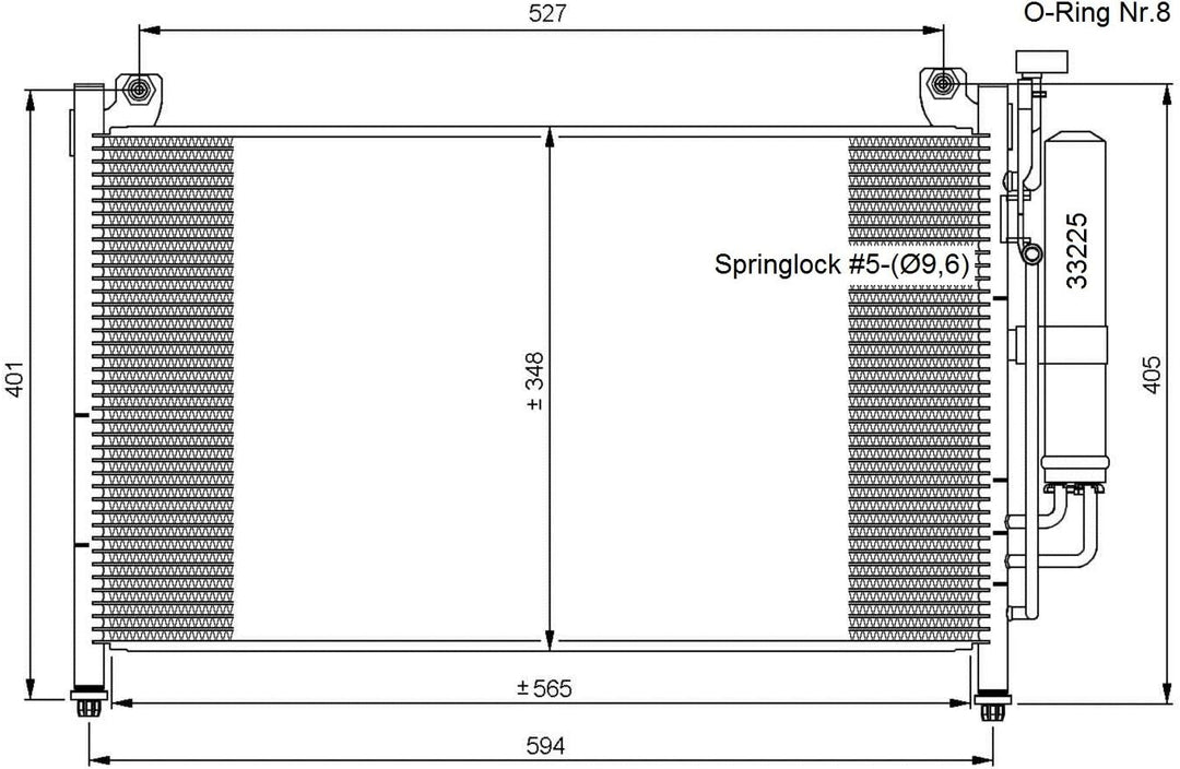 NRF 35870 Kondensator, Klimaanlage