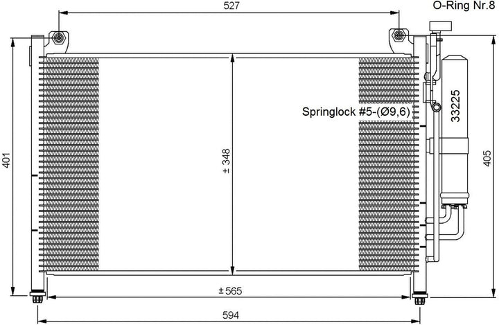 NRF 35870 Kondensator, Klimaanlage