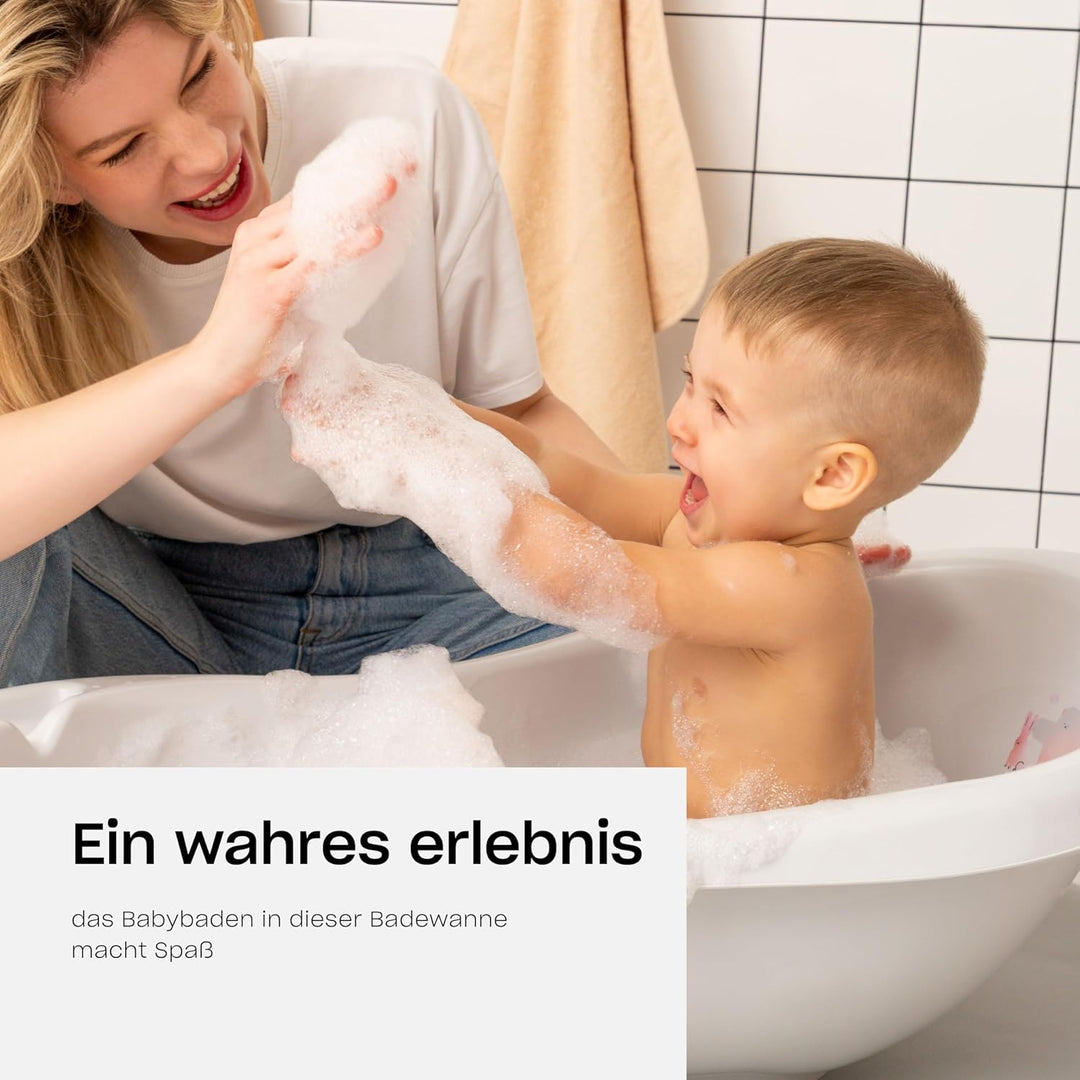 Hylat Baby Babybadewanne mit Gestell - TÜV Rheinland zertifiziert, stabil und bequem, ideal für sich