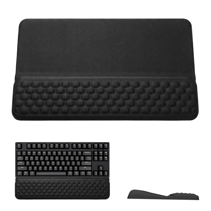 Handballenauflage Tastatur - Integrierte Tastaturauflage aus weichem Memory-Schaum, Rutschfeste Hand
