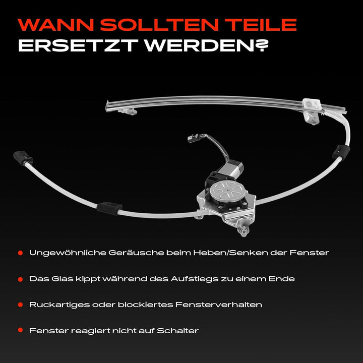 Frankberg Fensterheber mit Motor Hinten Rechts Kompatibel mit Cherokee KJ SUV 2001-2008 55360034AJ