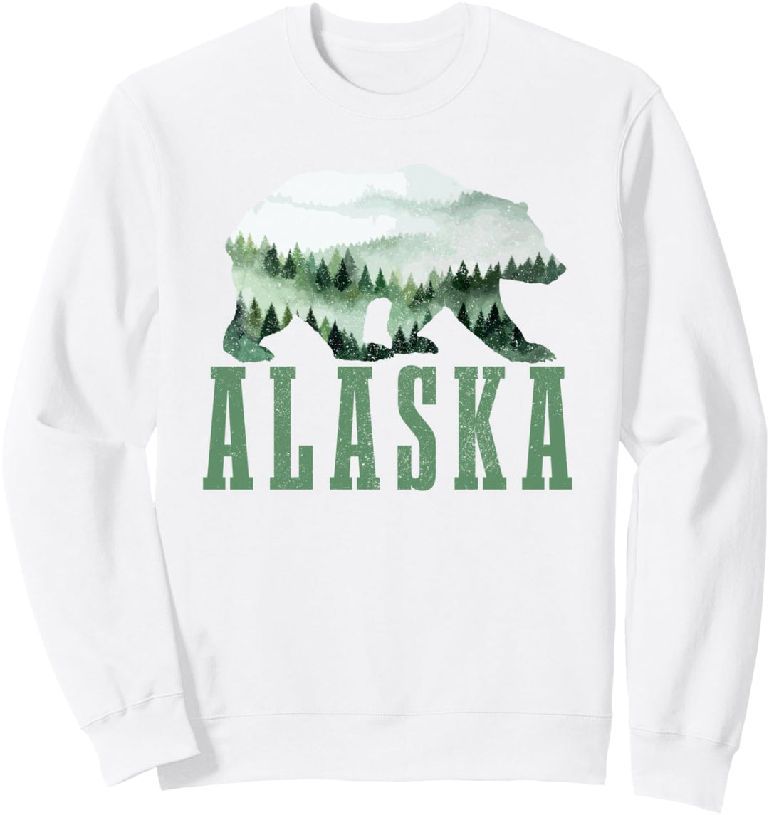 Alaska Grizzly Bär Natur Wandern Camping Wandern Outdoor Sweatshirt