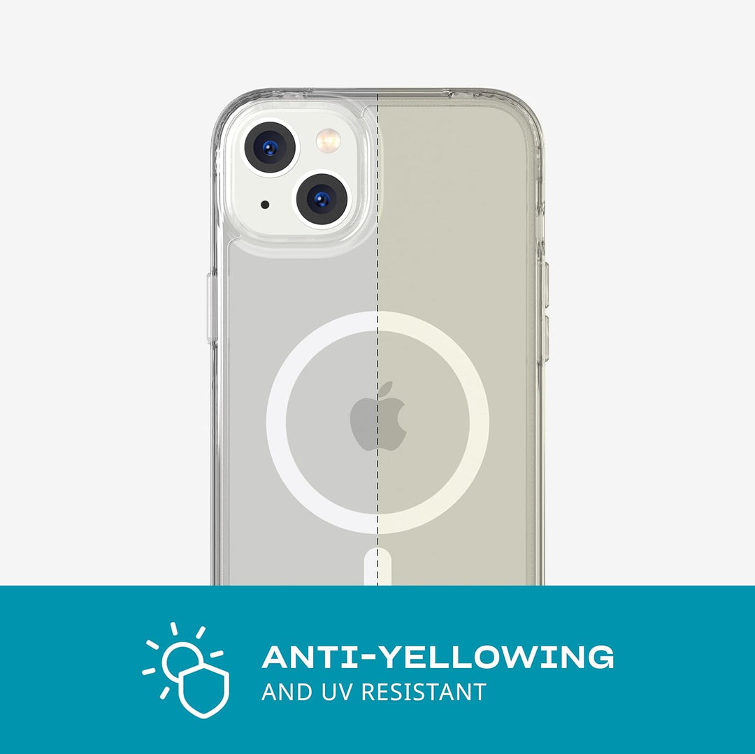 tech21 iPhone 14 Plus Evo Clear Kompatibel mit MagSafe® - Kratzfest, Stossdämpfend, Klar Handyhülle