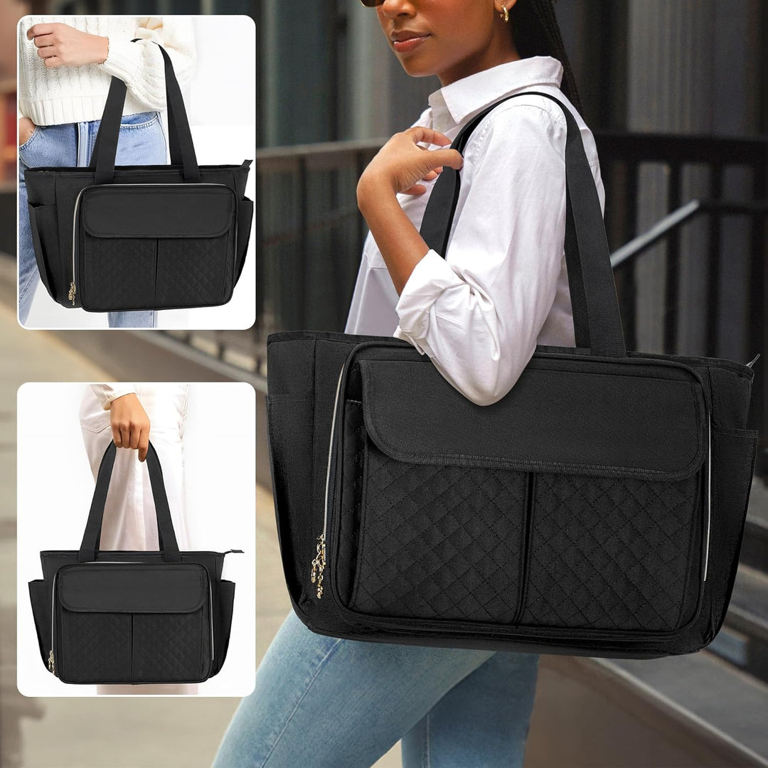 Luxja Lehrer Tasche, Arbeitstasche für Lehrerin und Lehrer, Tragetasche für Lehrerin, Lehrertasche D