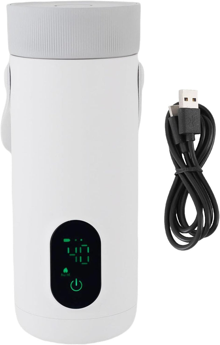 Tonysa Tragbarer Elektrischer Wasserkocher 350 Ml, Edelstahl, 27000 -mAh -Akku, USB Antrieb, für Aut