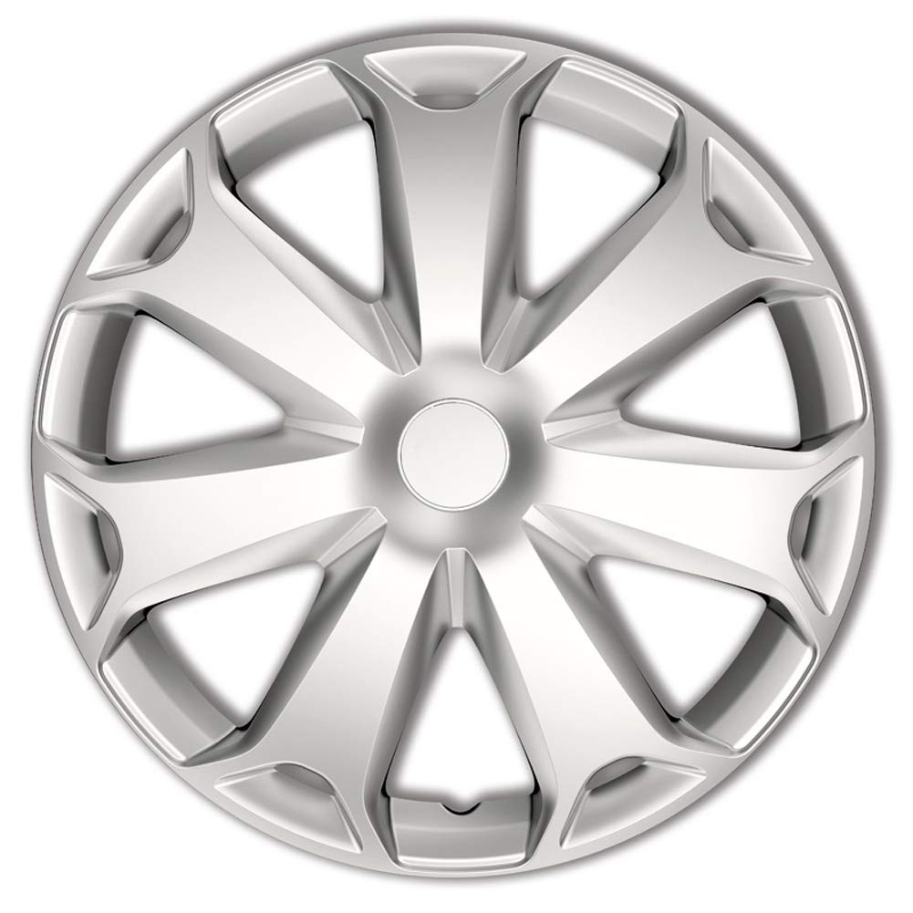 AUTO-STYLE Satz Radzierblenden Mega 14-Zoll Silber 14-inch Silber, 14-inch Silber