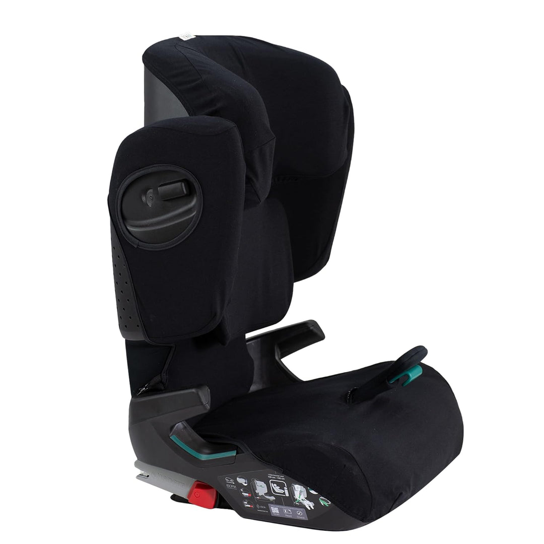 JYOKO Kids Bezug kompatibel mit Britax Romer Kidfix, aus Baumwolle (Romer Kidfix I-Size, Black Serie