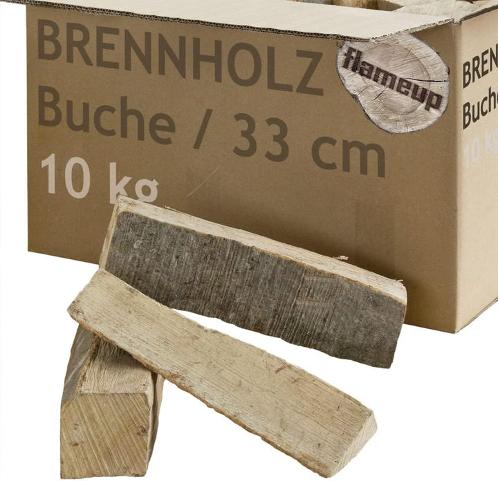 Brennholz Buche Kaminholz 33 cm Holz 10 kg Für Ofen und Kamin Kaminofen Feuerschale Grill Feuerholz