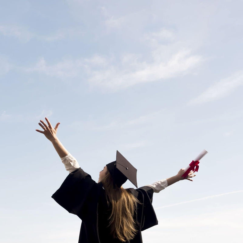 Alsino 6 Stück Doktorhut Doktorand Doktorandenhut Uni College Abitur Bachelor Hut Abschlussfeier bla