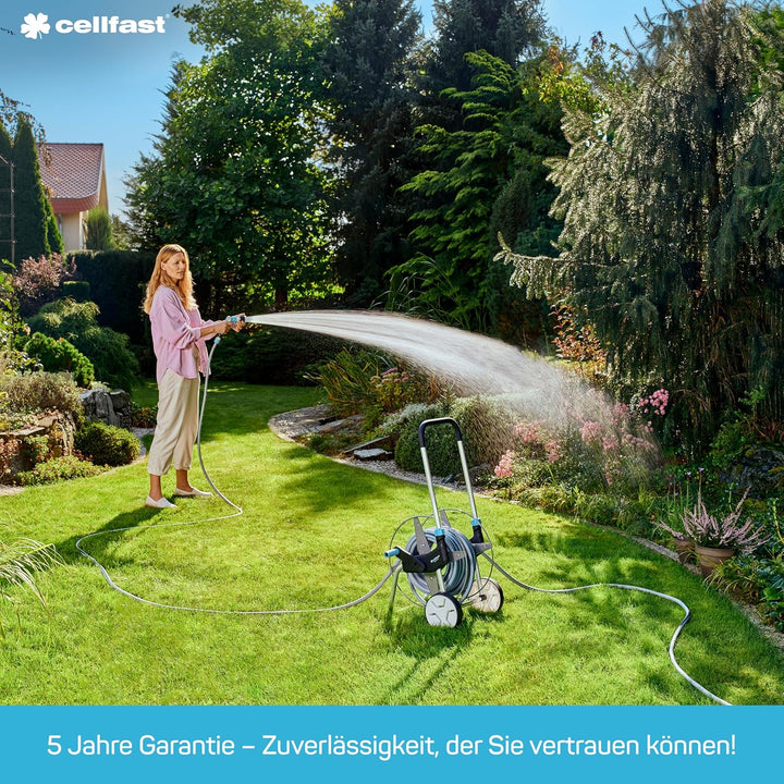 Cellfast Gartenschlauch BASIC 3-lagiger Schlauch mit dauerhafter Verstärkung aus Garn höchster Quali
