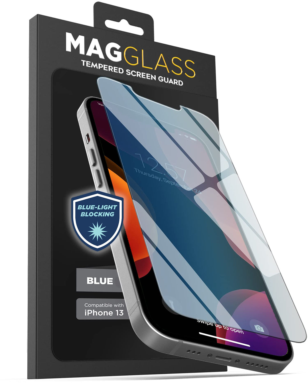 Magglass Panzerschutz für iPhone 13 Pro Max Full Screen Blaulichtfilter Schutzfolie Folie Displaysch