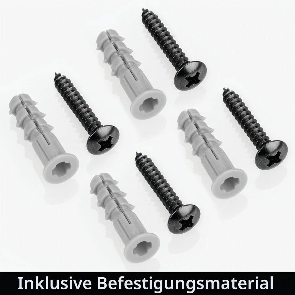 mDesign Handtuchhalter zur Wandmontage – Handtuchablage aus Metall – schickes Badzubehör – auch für