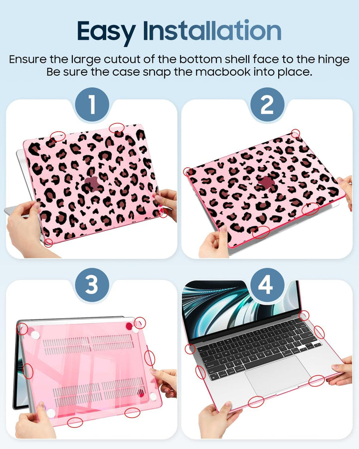 Fintie Hülle Kompatibel mit MacBook Air 13,6 Zoll M5 M4 M3 M2 (2026-2022) A3449 A3240 A3113 A2681, U