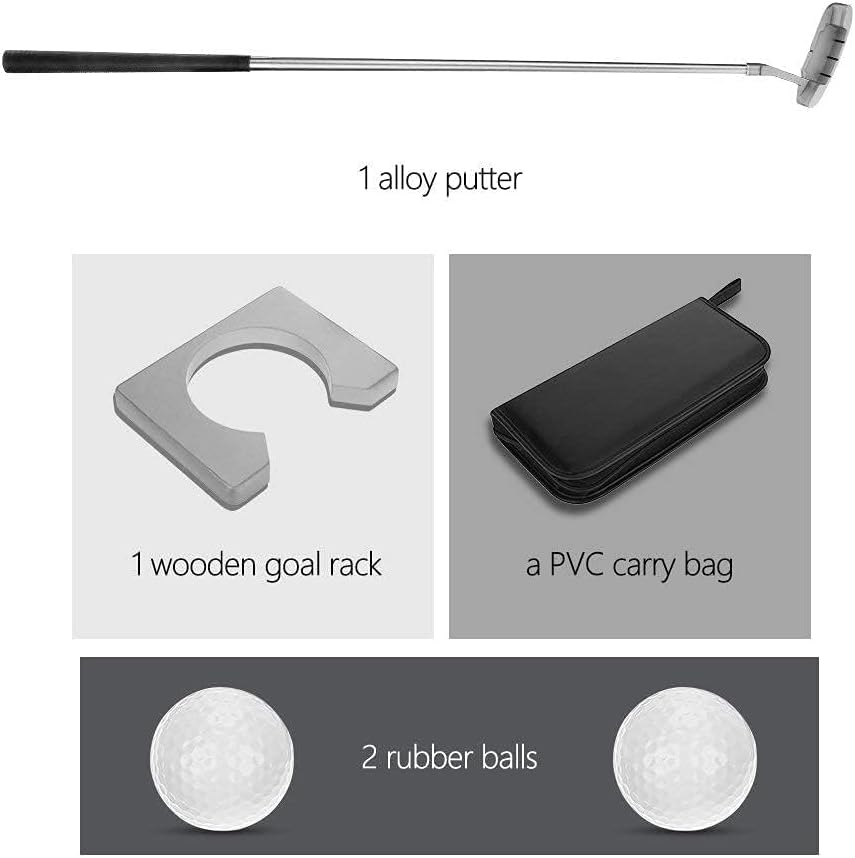 Golf Putter Set, Golf Büro Set mit Putter, Golf Putting Cup, Drinnen Übungsschläger Putter Kit Set m