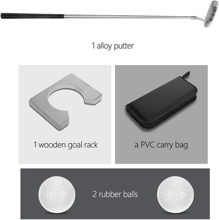 Golf Putter Set, Golf Büro Set mit Putter, Golf Putting Cup, Drinnen Übungsschläger Putter Kit Set m