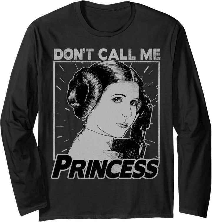 Star Wars Princess Leia Don't Call Me Princess Portrait Langarmshirt