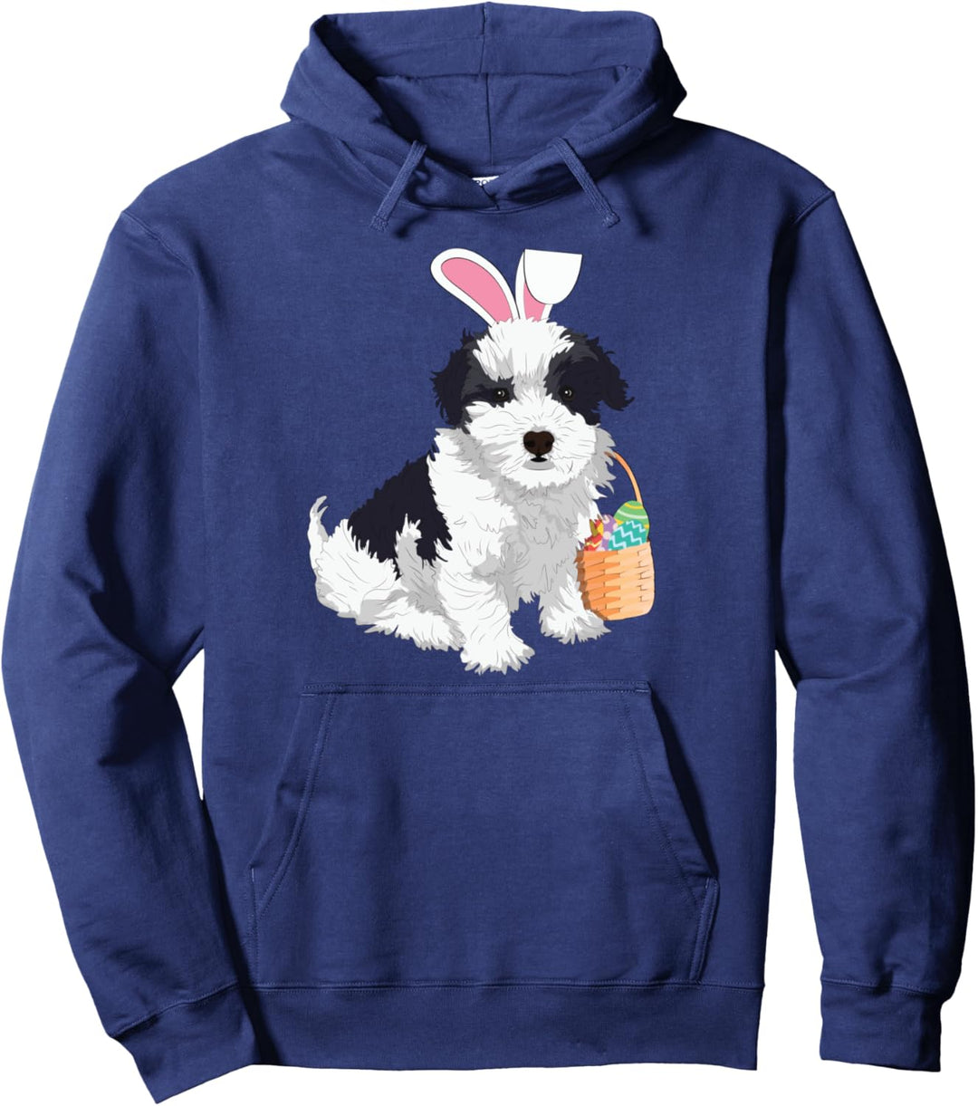 Havanesischer Osterhund mit Hasenohren Pullover Hoodie