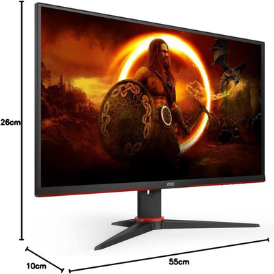 AOC Gaming Q27G2E - 27 Zoll QHD Monitor, 155 Hz, 1 ms MPRT, FreeSync Premium (2560x1440, HDMI, Displ