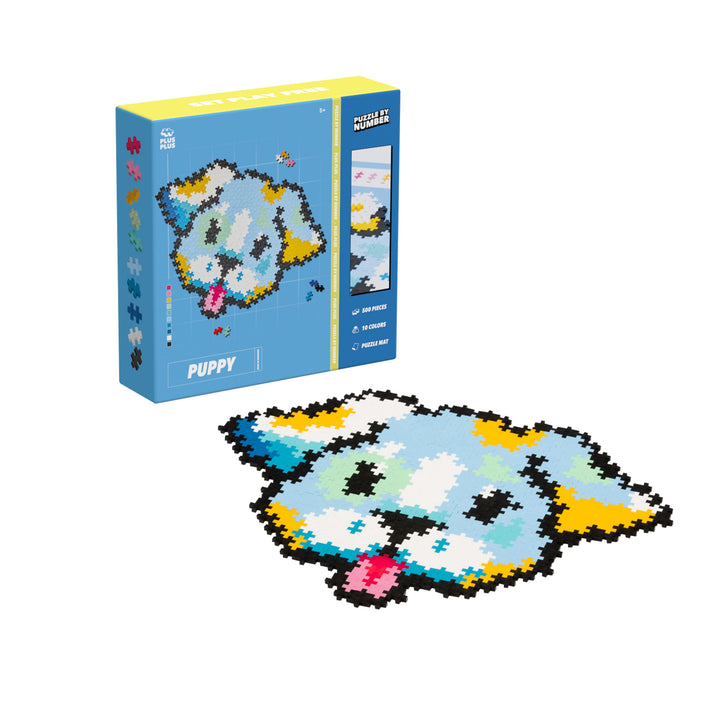 Plus-Plus 3957 Geniales Konstruktionsspielzeug, Puzzle Welpe, Kreativ-Bausteine, Bausteinset für Kin