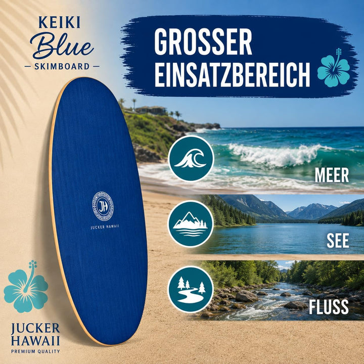 JUCKER HAWAII Skimboards PUNA, ULUA und KEIKI KEIKI BLUE, KEIKI BLUE