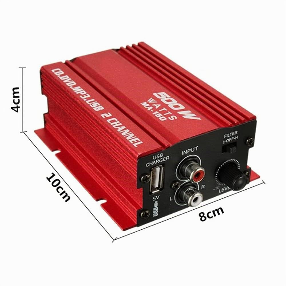 DollaTek kinter ma150 12v mini 2ch hifi stereo auto leistungsverstärker mp3 audio lautsprecher mit u