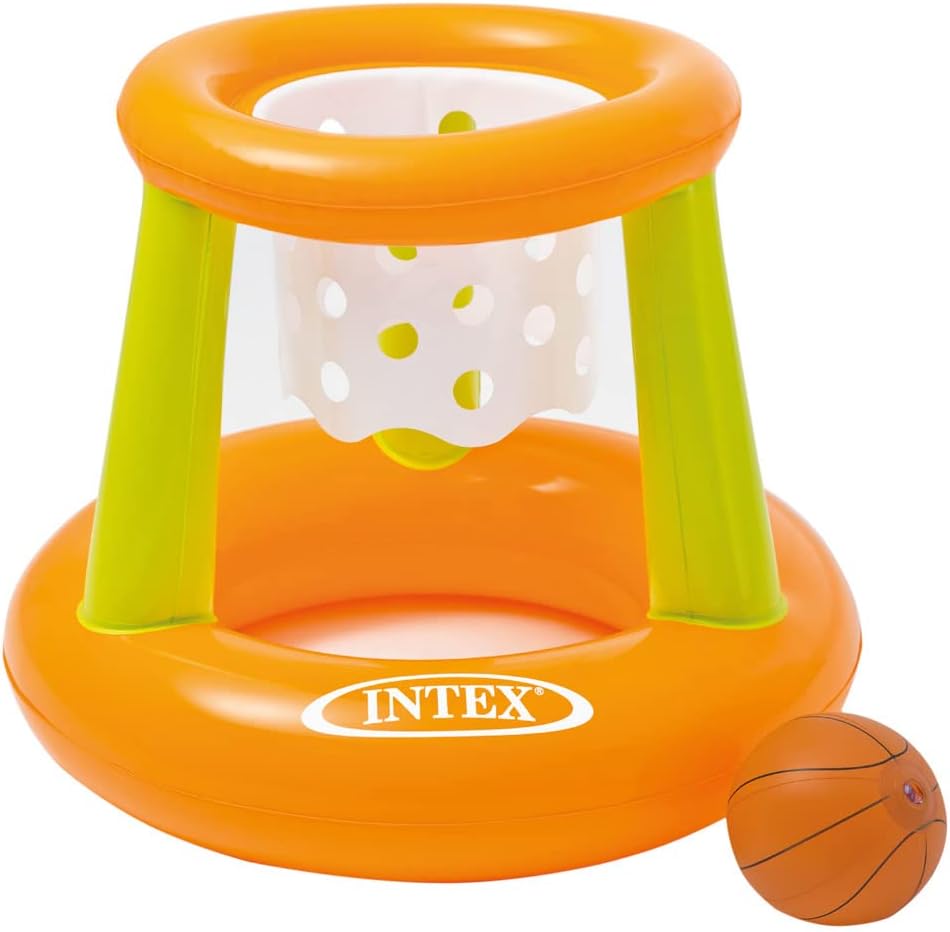 Intex Fun Goals Game - Aufblasbares Wasserballspiel - Wasserballnetz - 140 x 89 x 81 cm & Wasserspie