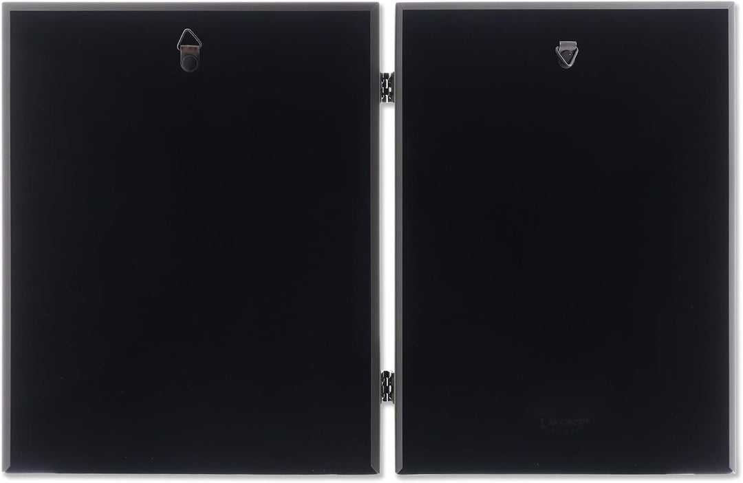 Lawrence Frames Doppel-Bilderrahmen, 20,3 x 25,4 cm, Antik-Messing, Goldfarben satiniert Goldfarben